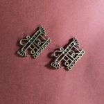 Oxidised earrings.